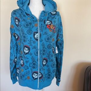 Coco Blue Graphic Hoodie- Disney Parks Oversized. See measurements. NWT